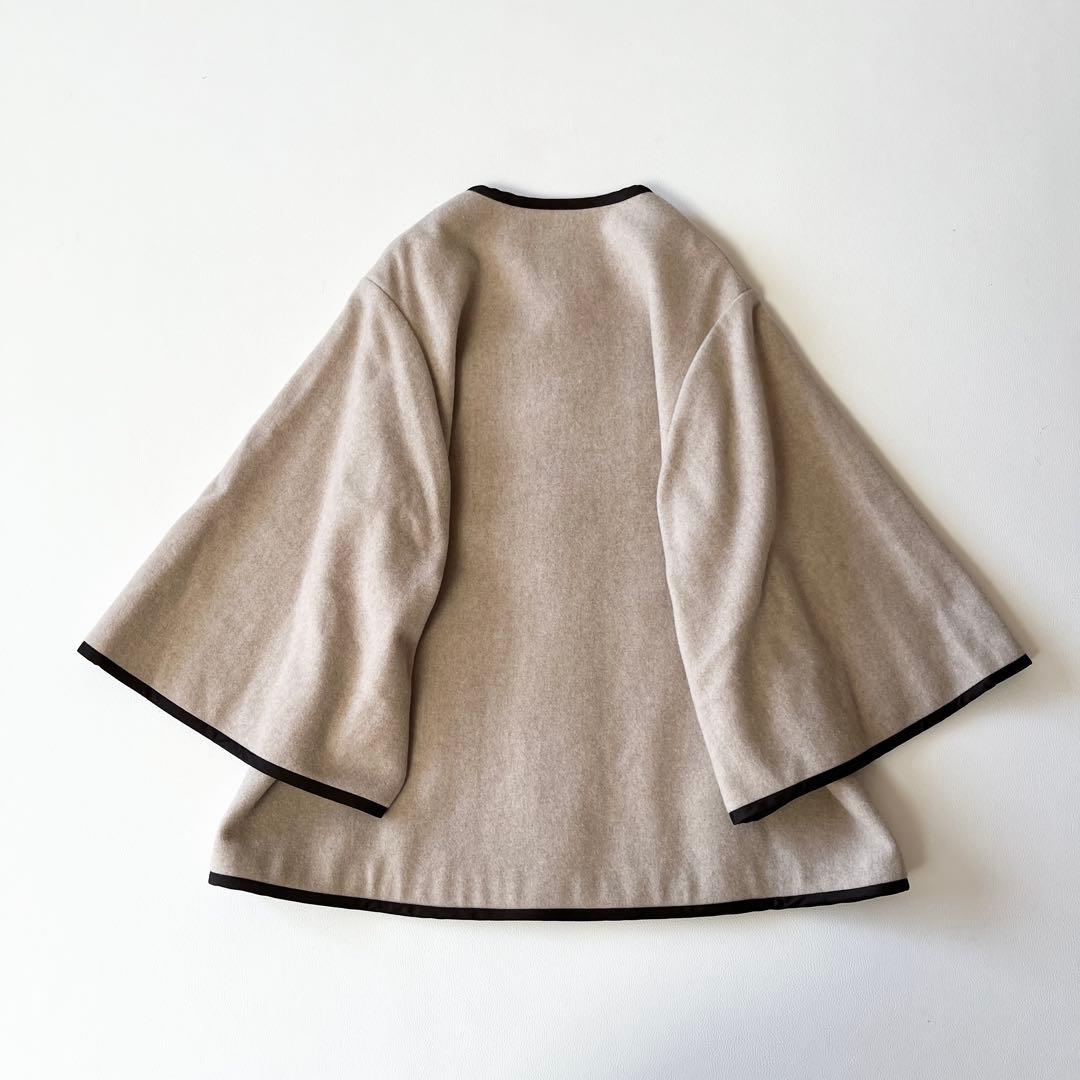 ▼極美品✨ルネ rene マンスリー掲載 ケープコート マント ポンチョ 日本製