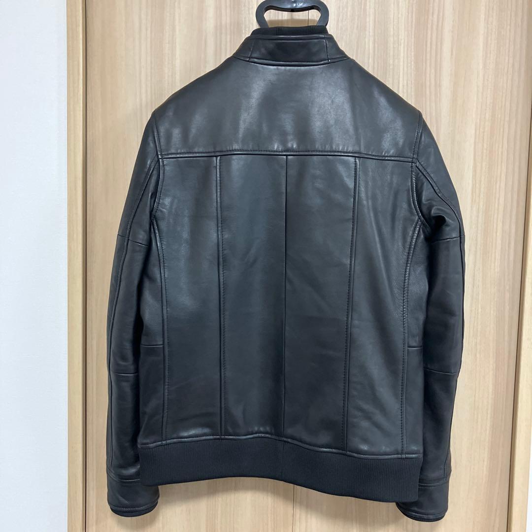 AKM Contemporary＊シングルライダースジャケット　黒　羊革　S