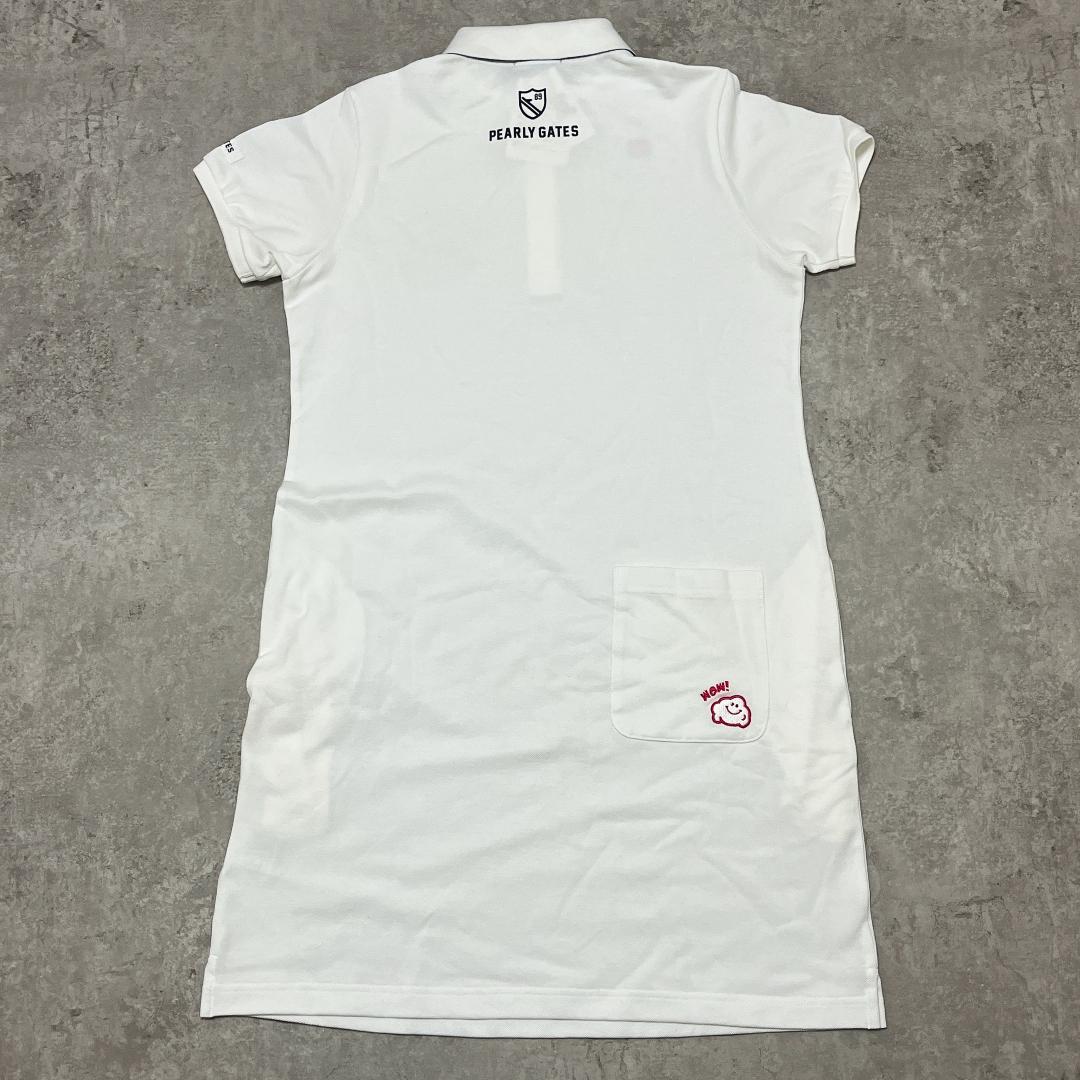 【新品・タグ付き】PEARLY GATES 半袖 ポロ ワンピース ロゴ L