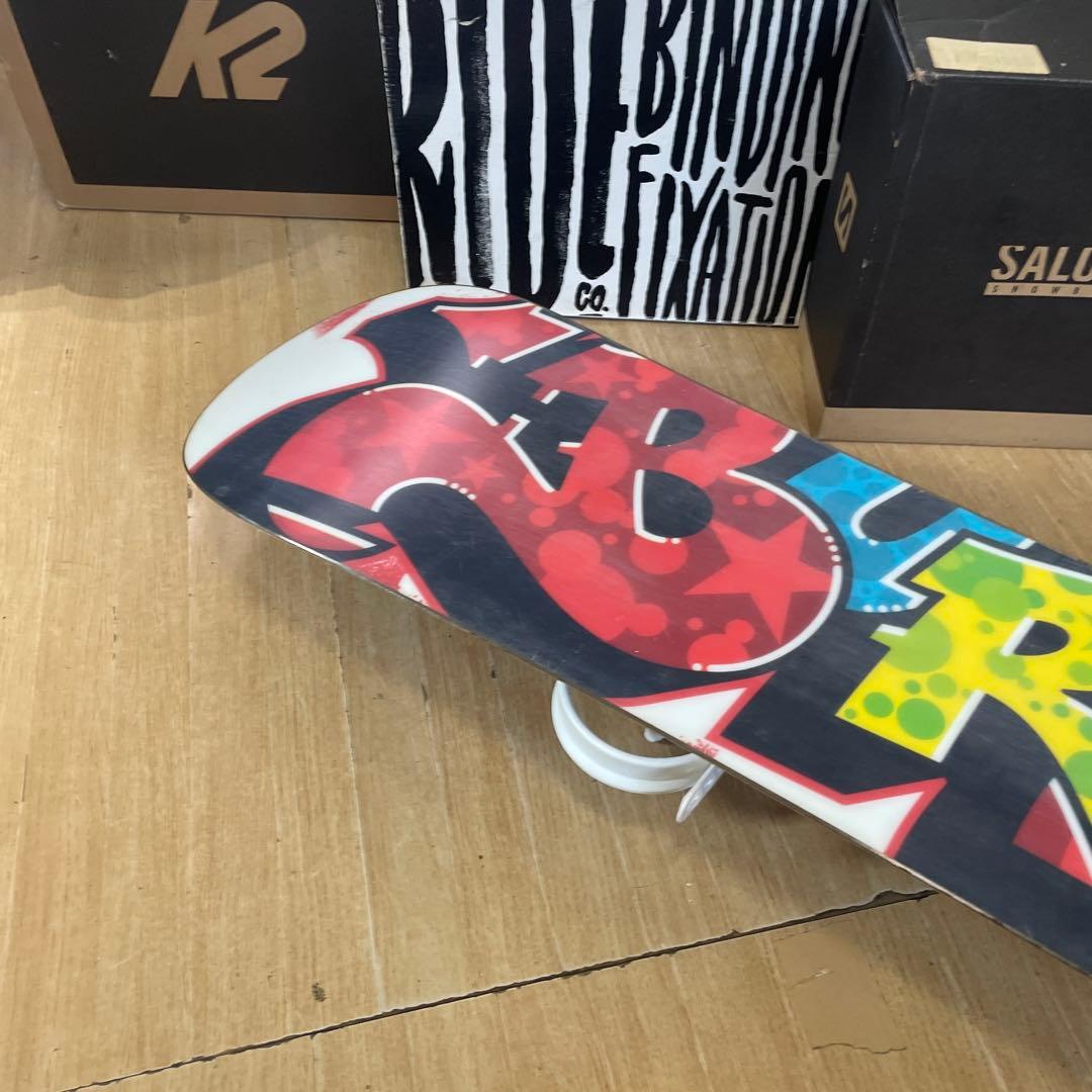 BURTON　キッズスノーボードセット　130cm　バートン　バイン付4点セット