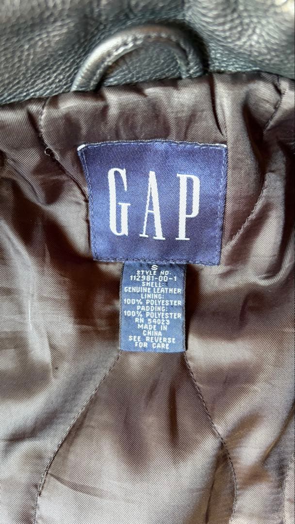 OLD GAP カーコート レザー ジャケット 90s S 野村訓市
