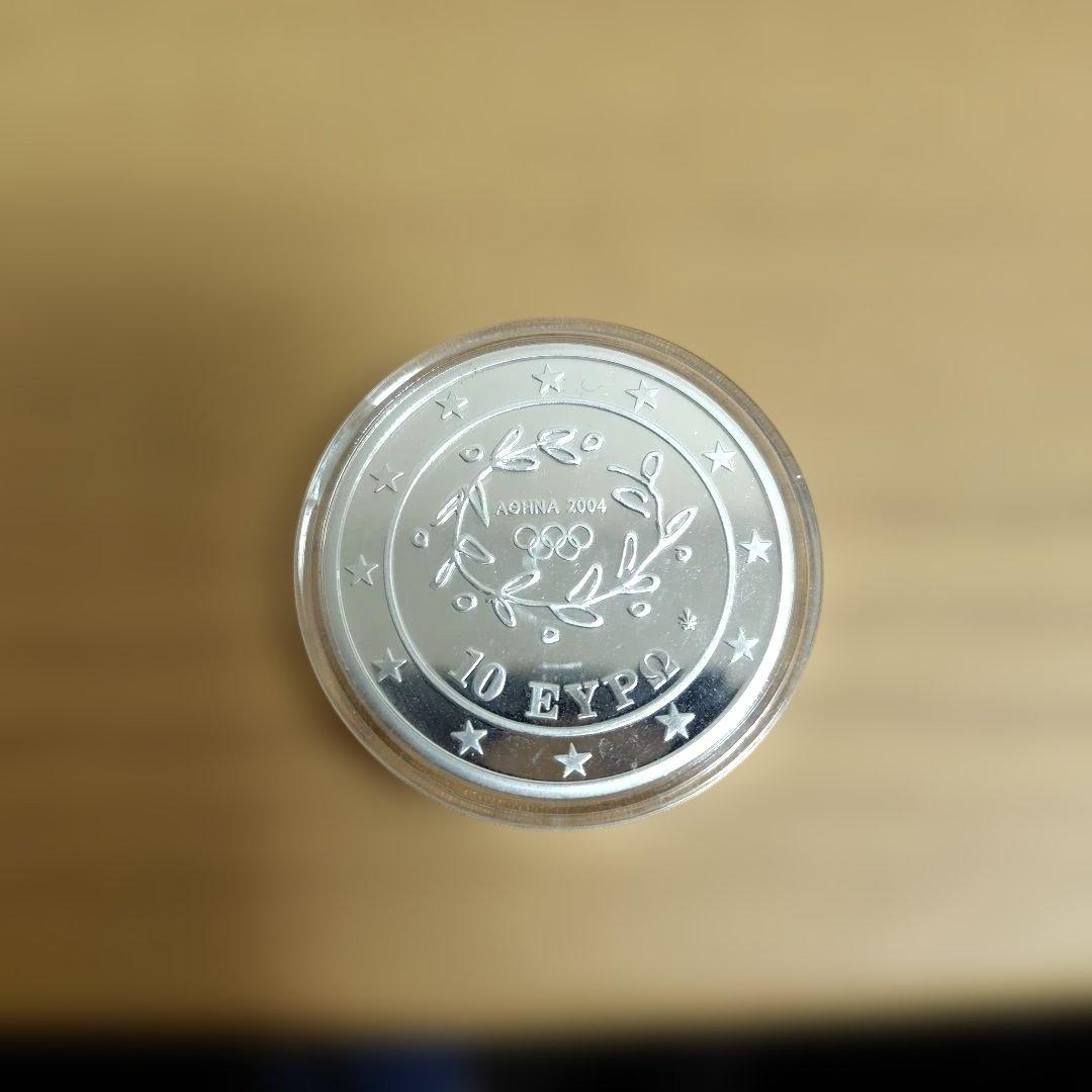 コ*商様 アテネ　オリンピック 銀貨　1オンス純銀含有　プルーフ硬貨　10ユーロ