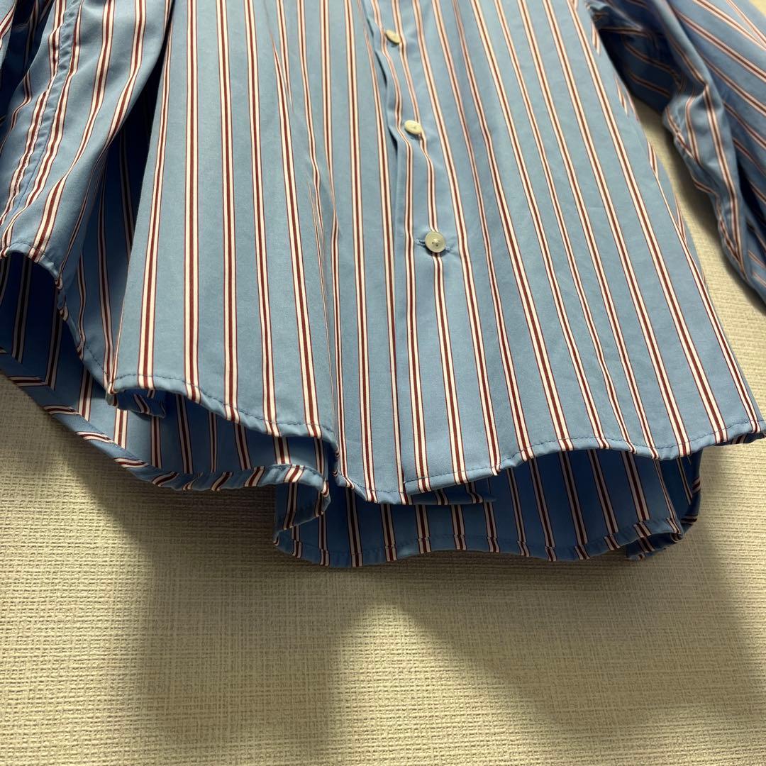 美品 MACPHEE コットンブロード レギュラーカラーシャツ 25SS