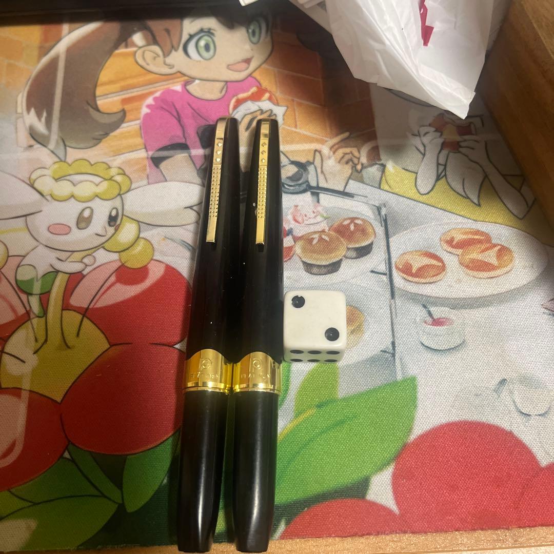 プラチナ万年筆　18k 2本
