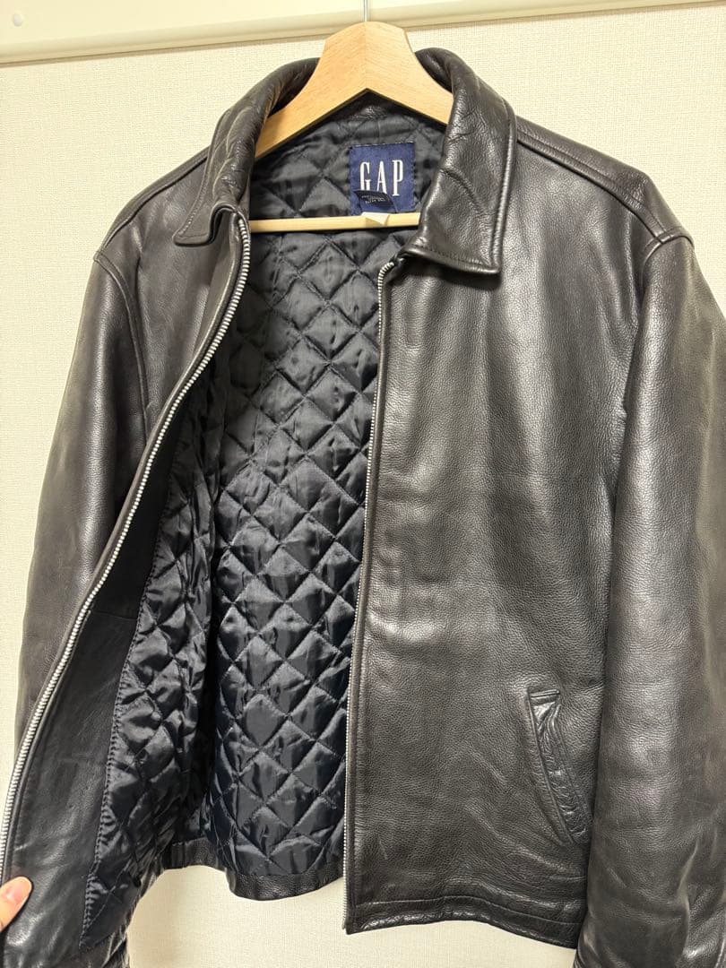 OLD GAP レザージャケット Size:S ブラック