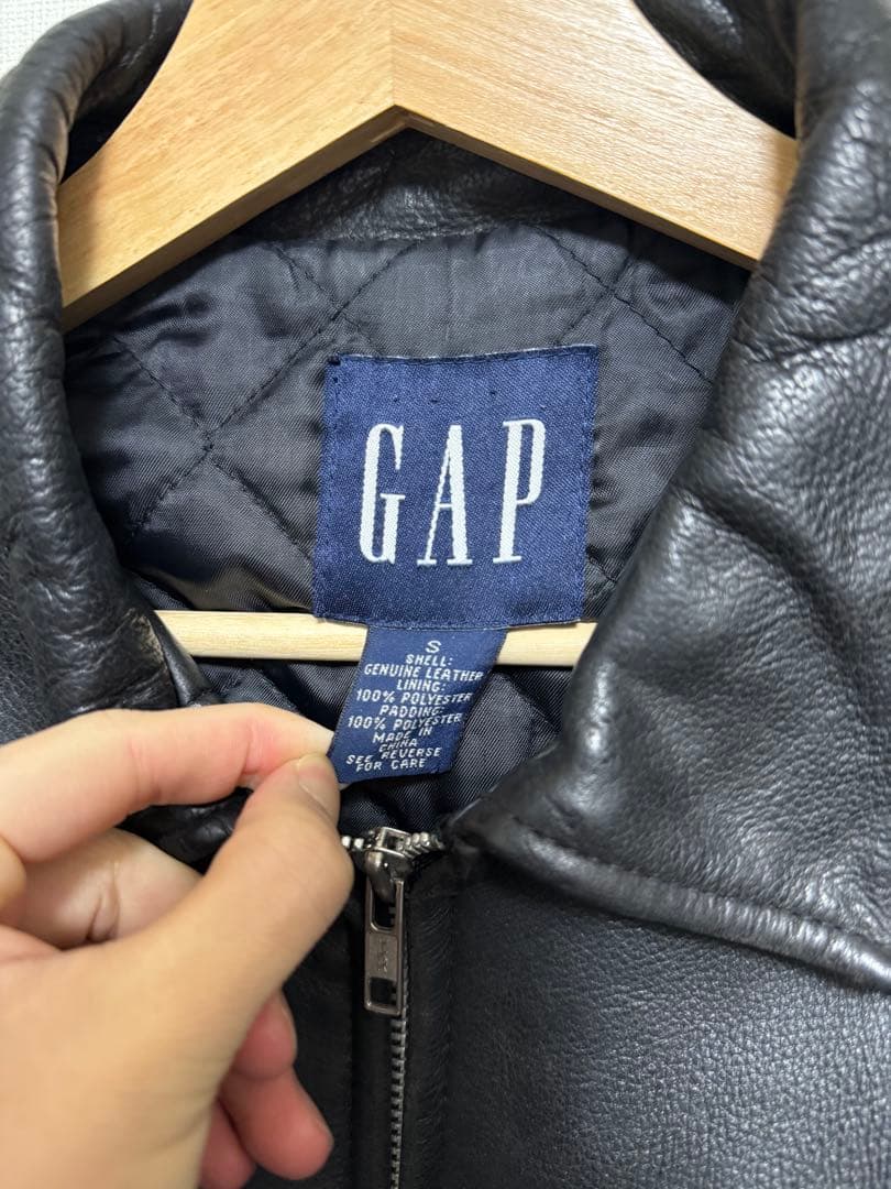 OLD GAP レザージャケット Size:S ブラック