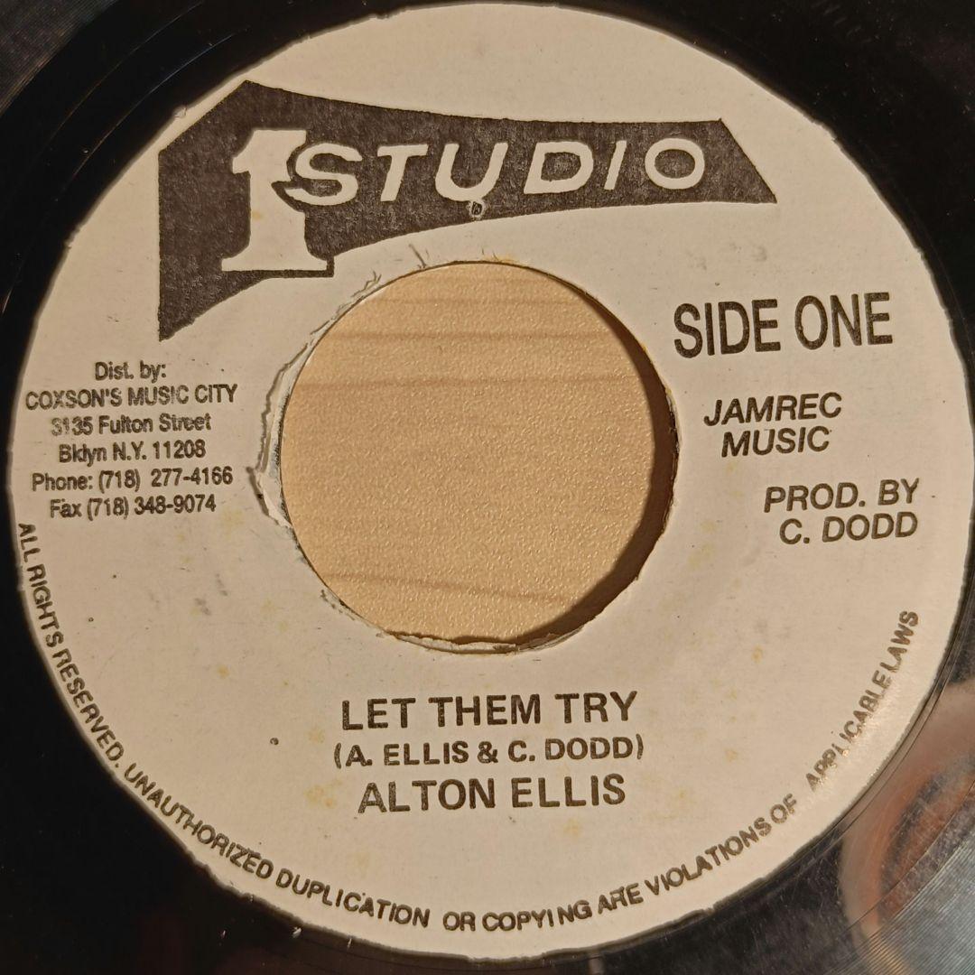 名盤☆レゲエ　７インチ　Alton Ellis /Let Them Try