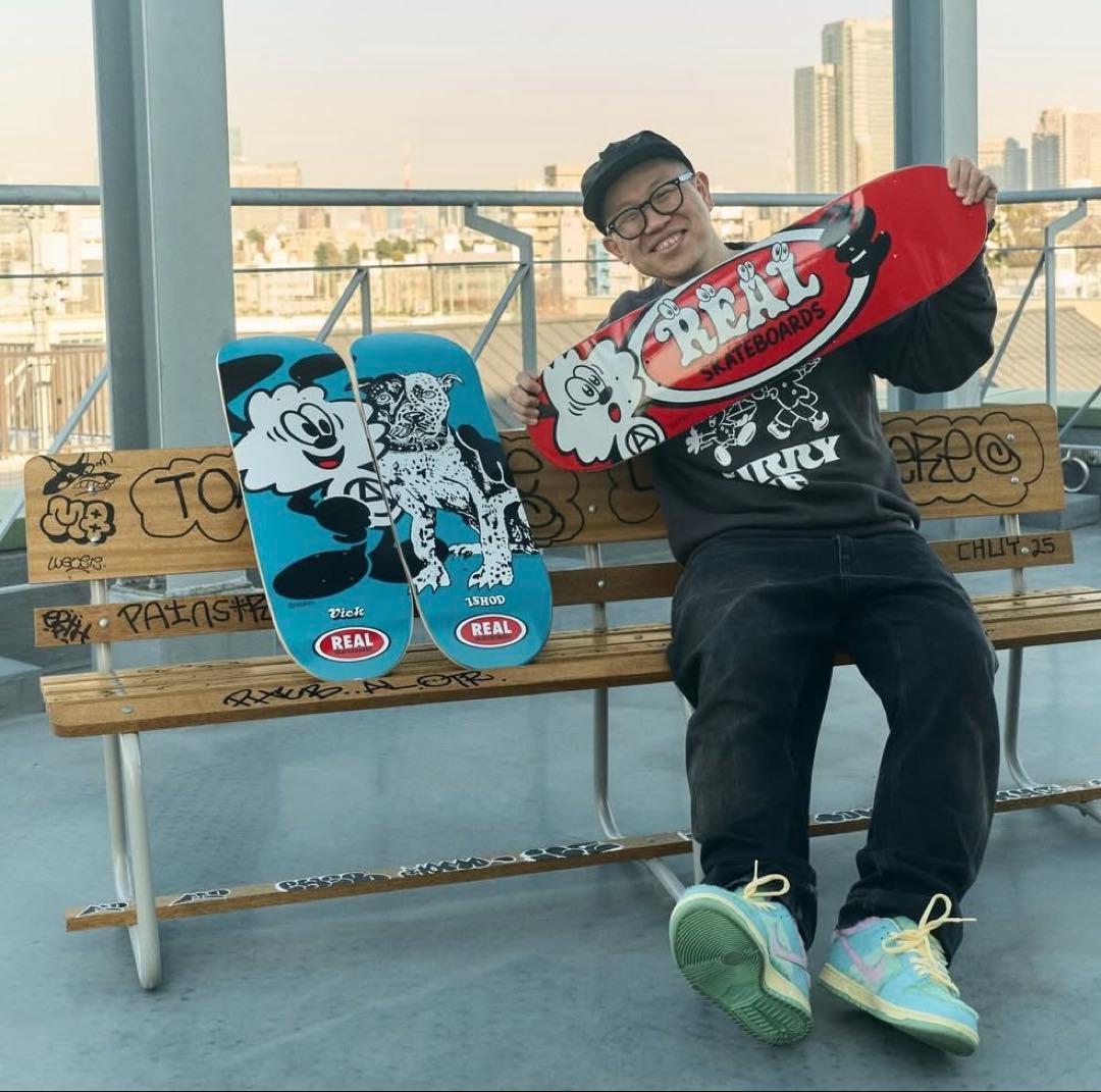 スケートボード VERDY x REAL SKATEBOARDS ISHOD Skatedeck