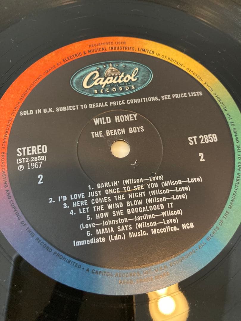 超美品UK orig.◼️BEACH BOYS／WILD HONEY