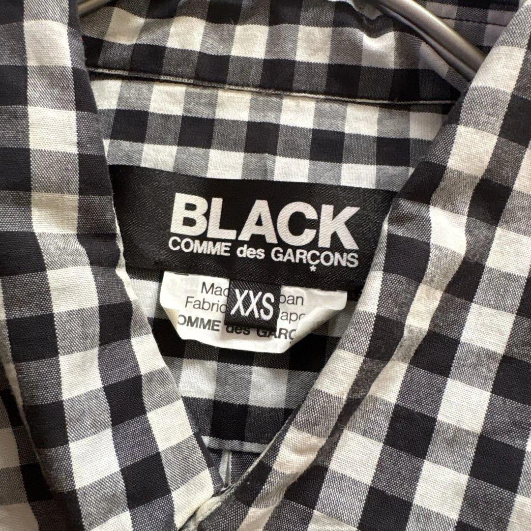 BLACK COMME des GARÇONS 長袖シャツ パッチワーク 切替