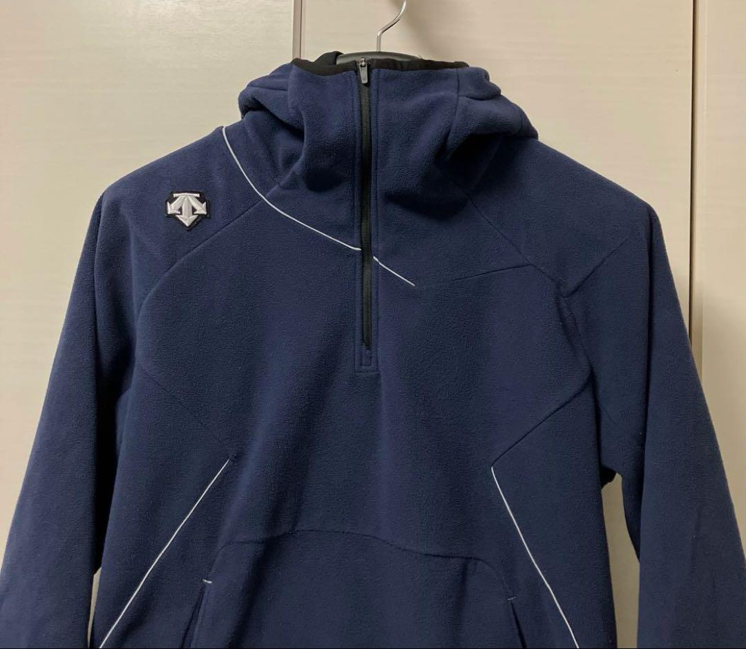 DESCENTE デサント ハーフジップ フリース パーカー メンズ L