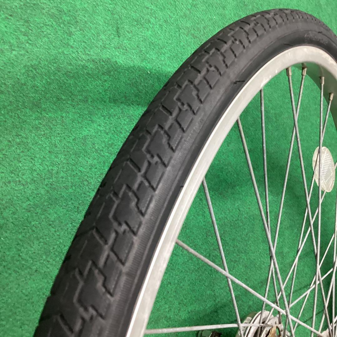 ステンレスリム　後輪 26x1-3/8 タイヤ付 内装3段 26インチ ローラー