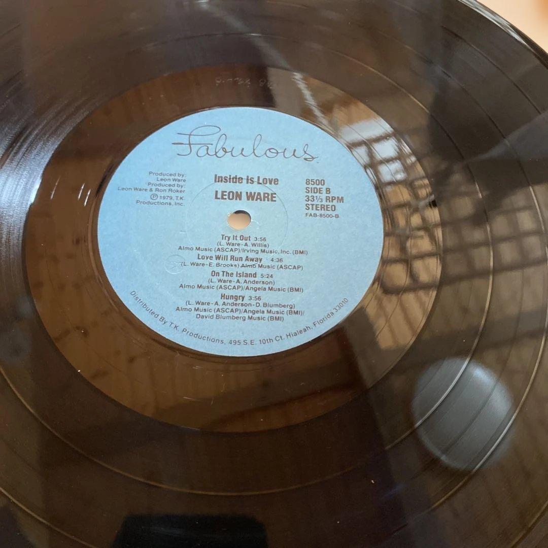 INSIDE IS LOVE LEON WARE リオン・ウェアLPレコード