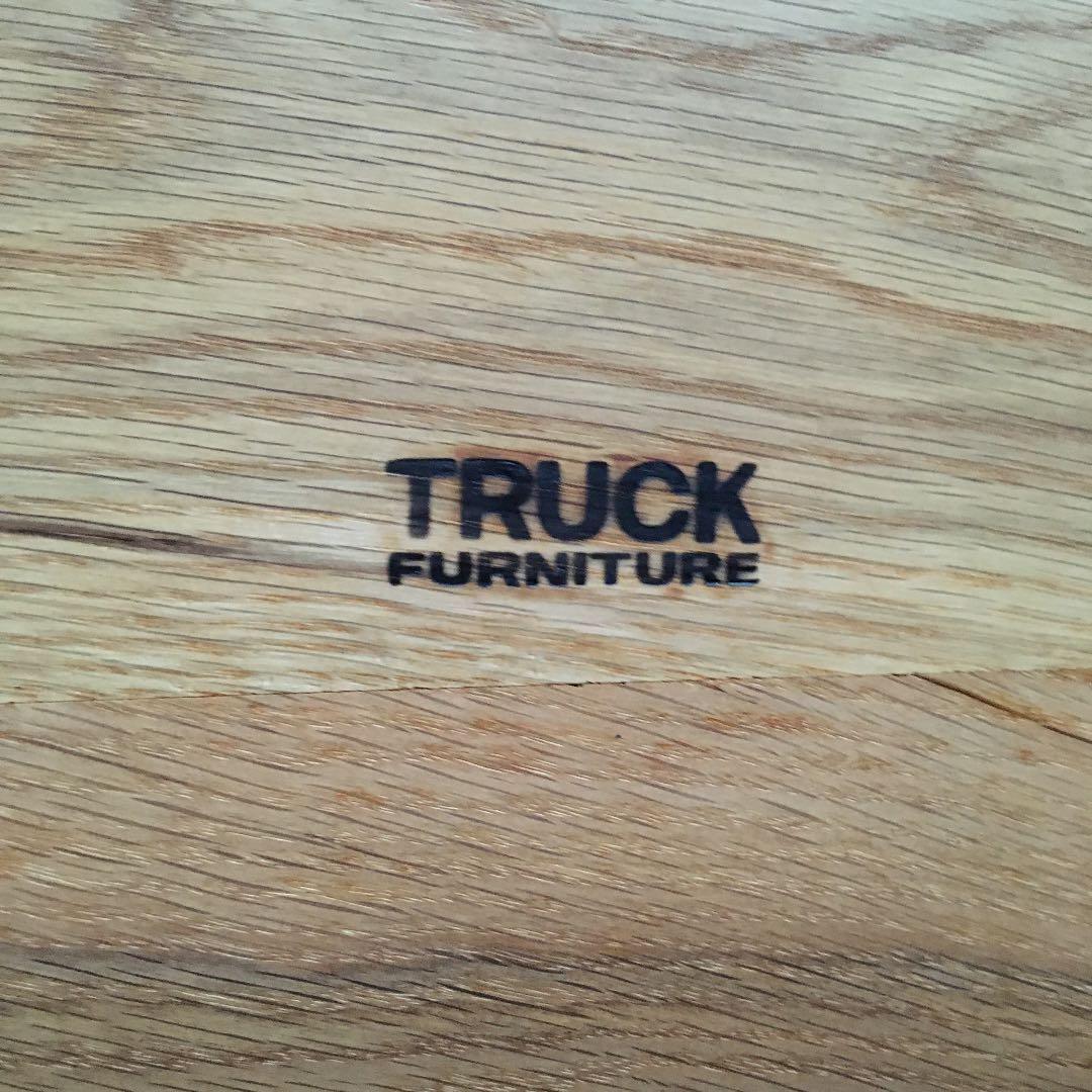 【断捨離さま専用】TRUCK FURNITUREガラストップローテーブル