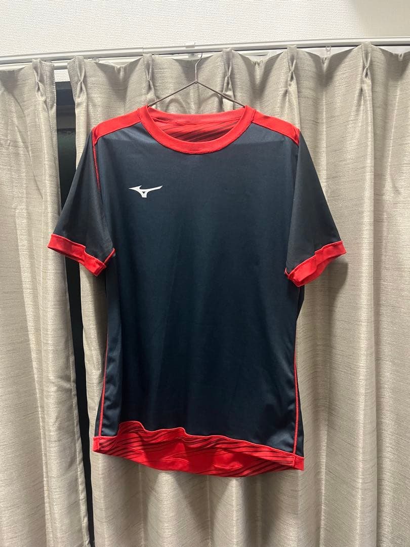 Mizuno シャツセット ホワイト ネイビー レッド