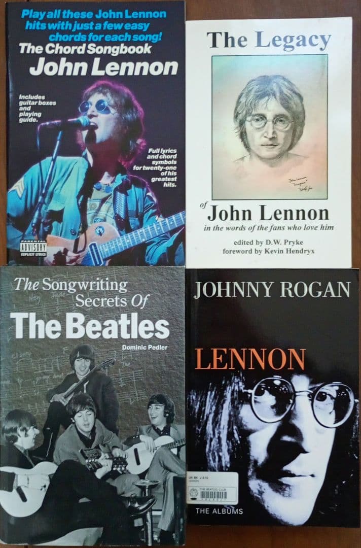 ビートルズ ジョン・レノン 書籍 まとめ売り 7冊 セット 洋書 写真 伝記 詩
