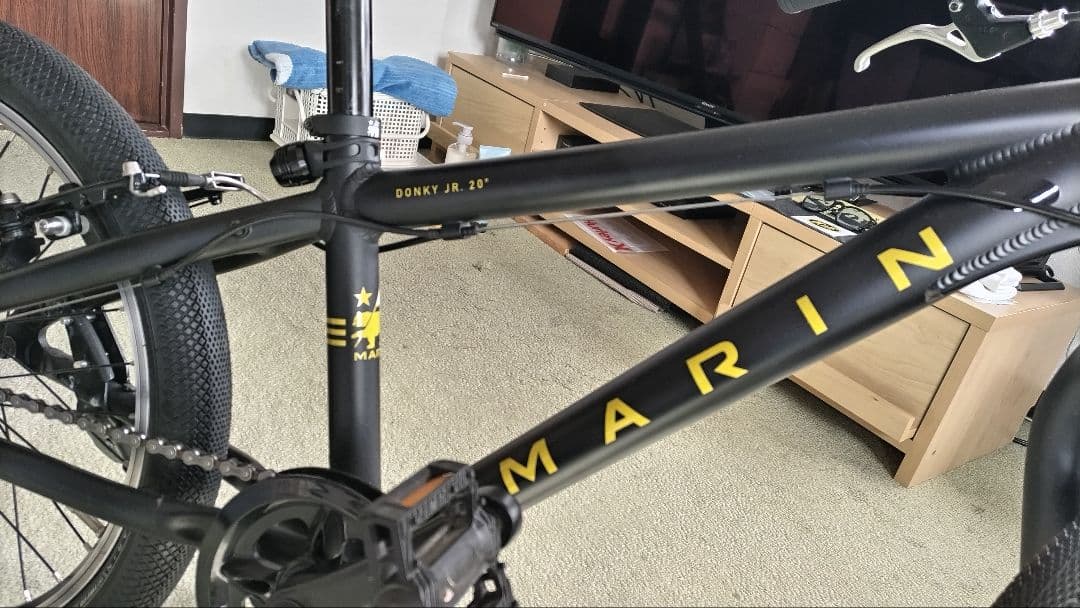 MARIN DONKY JR20インチ６速雨天未使用マッドブラック一度コケのみ