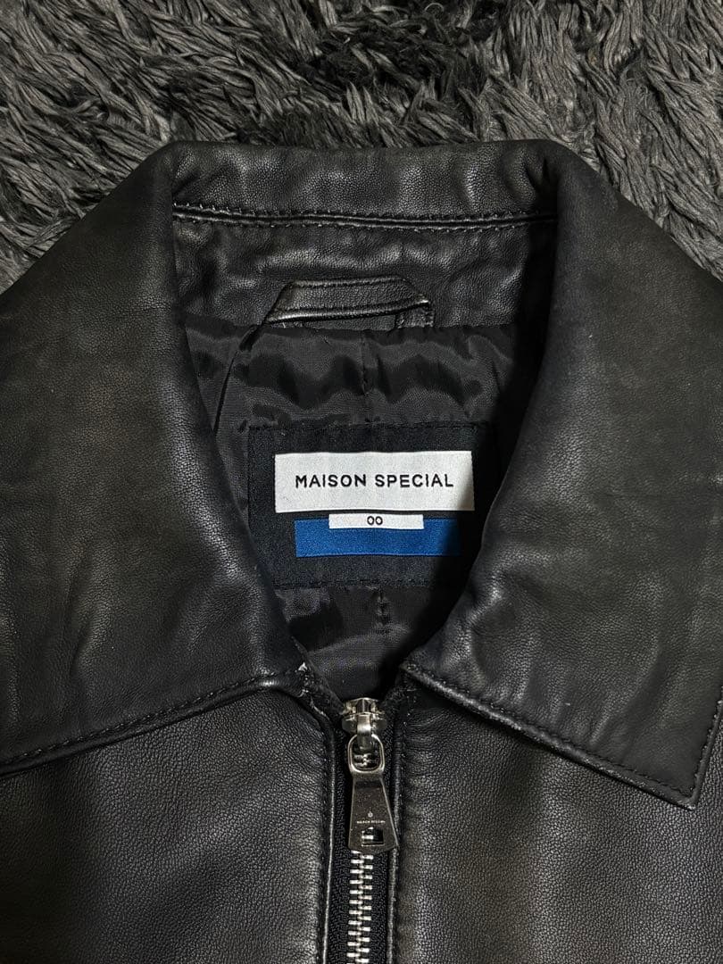 MAISON SPECIAL シープレザー シングルライダース ジャケット 0