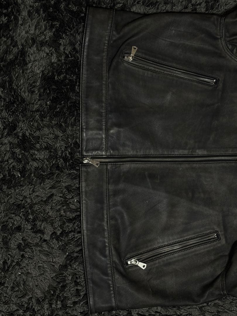 MAISON SPECIAL シープレザー シングルライダース ジャケット 0