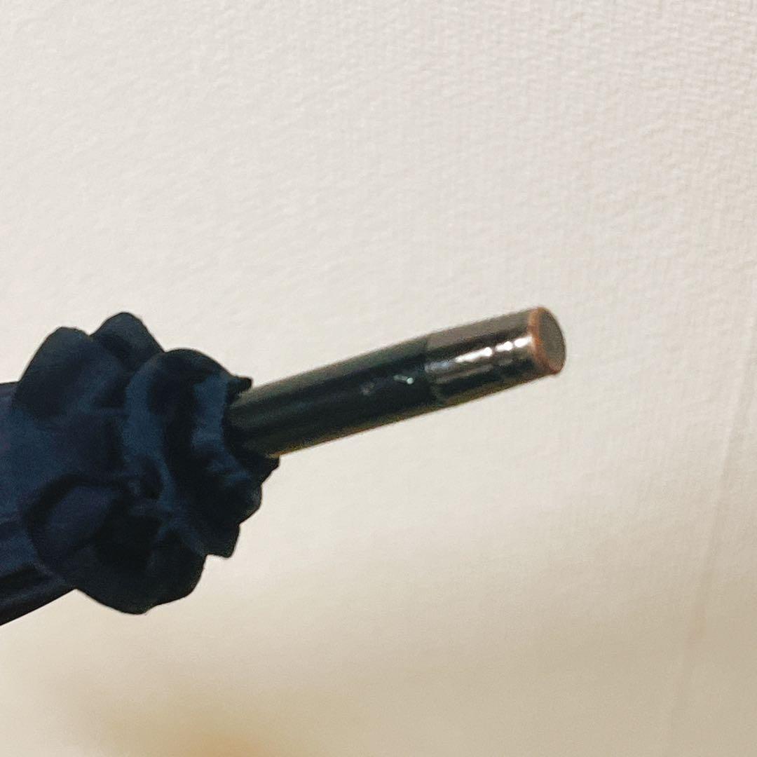 サンバリア100　長傘　Mサイズ　コンビ　ネイビー　竹手元　遮光率100%