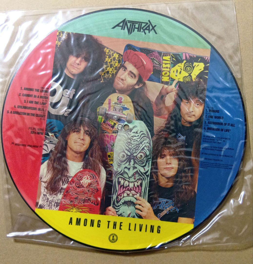 ANTHRAX AMONG THE LIVING ピクチャーレコード