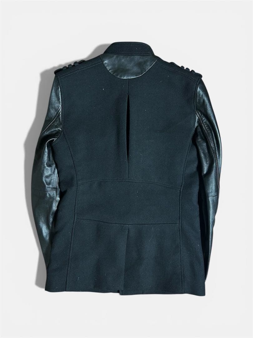 J*2様 ミリタリー　レザー切り替えジャケット　hedi slimane