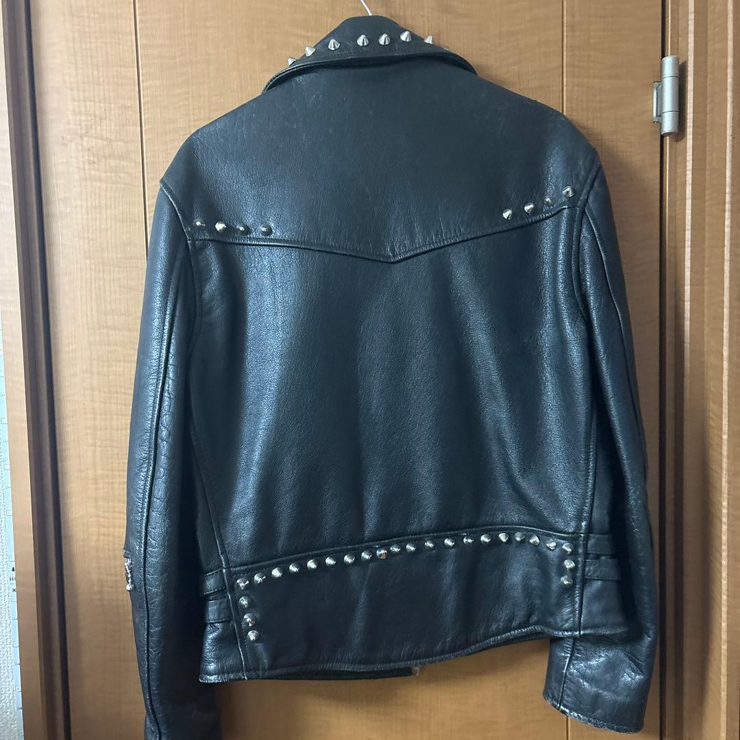 鋲ジャン　ダブルライダース　スタッズ