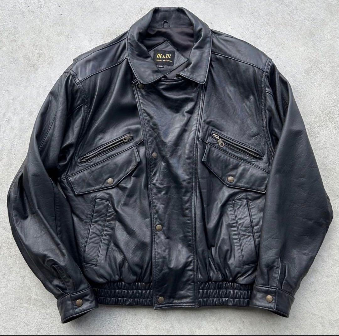 90s 本革 レザージャケット A-2 G-1 ラムレザー ボンバージャケット