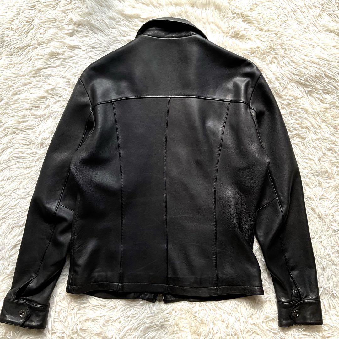 人気✨AVIREX レザージャケット　シングルライダース　本革　ブラック　M