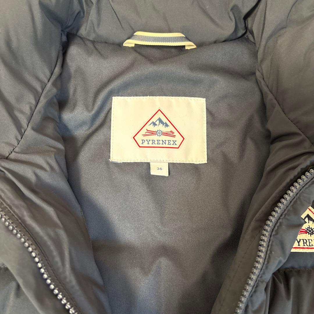 PYRENEX ネイビー ダウンベスト　サイズ36