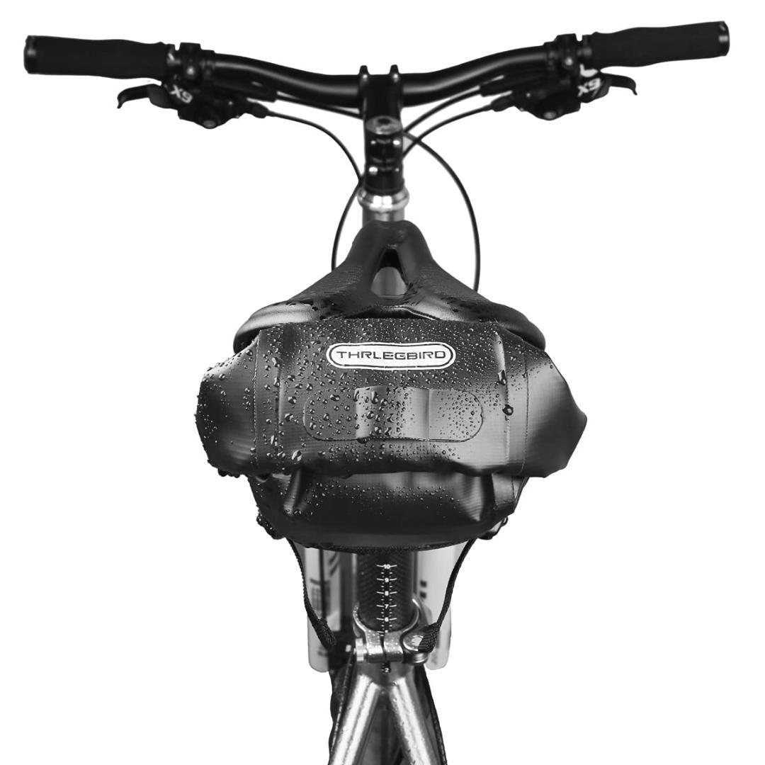 防水仕様 自転車用サドルバッグ 大容量4.5Lで