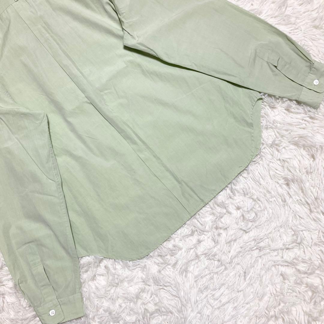 マーガレットハウエル ブラウス バンドカラー タックシャツ コットン MHL