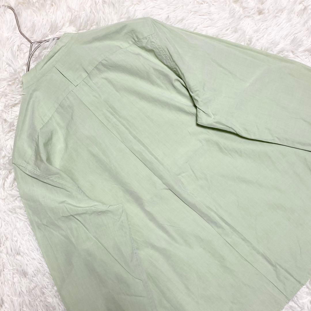 マーガレットハウエル ブラウス バンドカラー タックシャツ コットン MHL