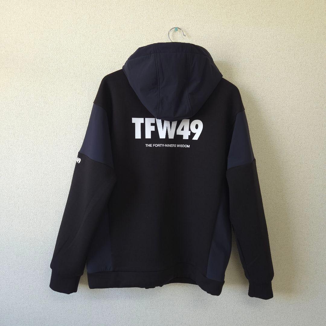 メンズウェア TFW49 CARDBOARD MATERIAL HALF ZIP HOODIE