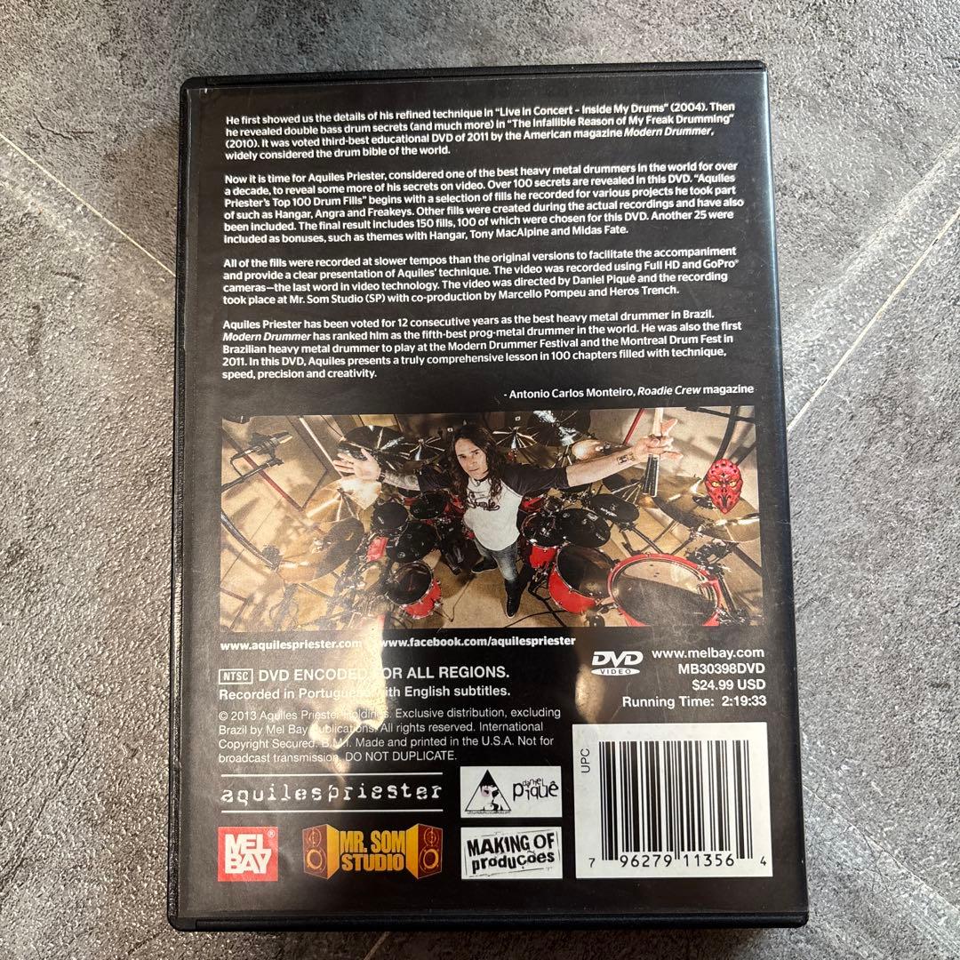 ミュージック aquilespriester TOP 100 DRUM FILLS DVD