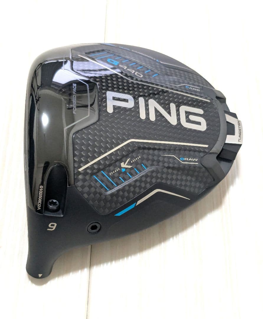 未使用 レフティ PING G440K ドライバー 9度 ヘッド単体 左用 ピン