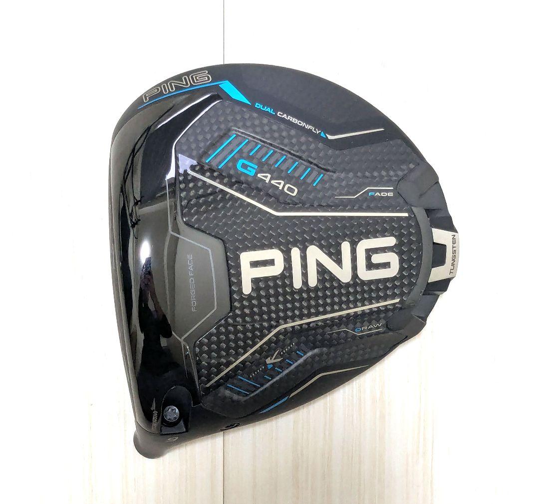 未使用 レフティ PING G440K ドライバー 9度 ヘッド単体 左用 ピン
