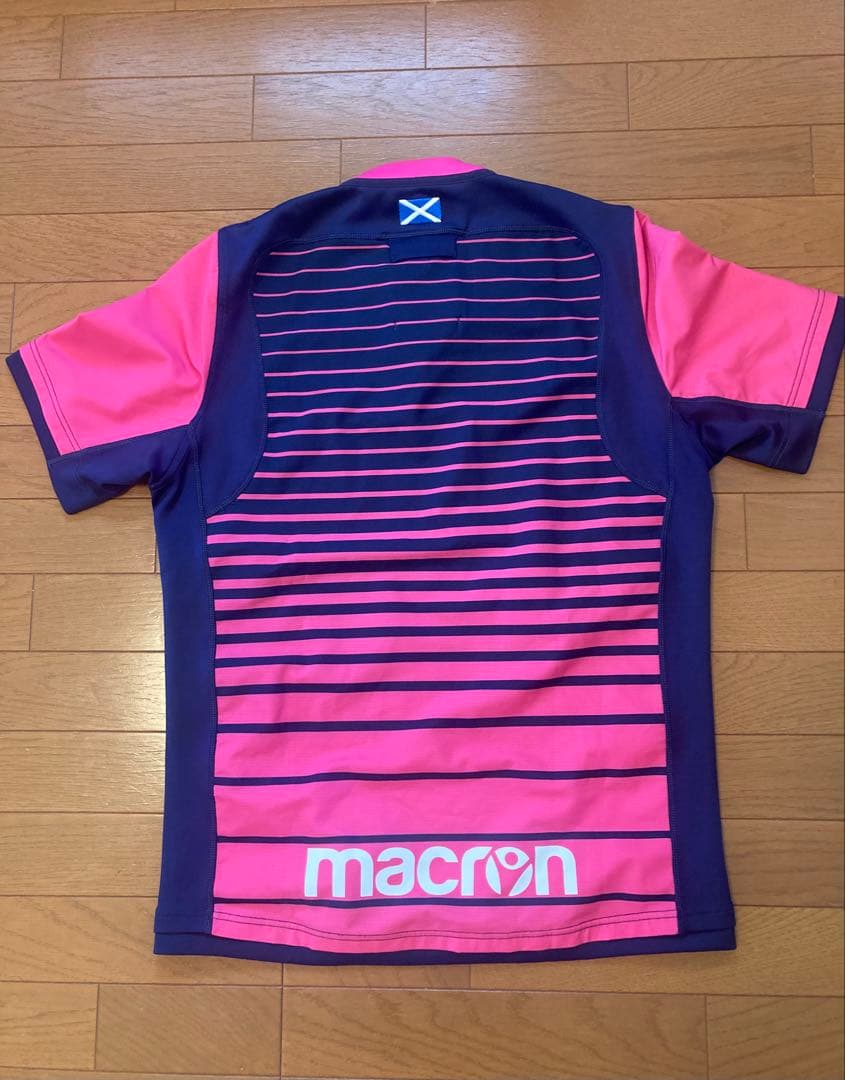 スコットランド ラガーシャツ L macron