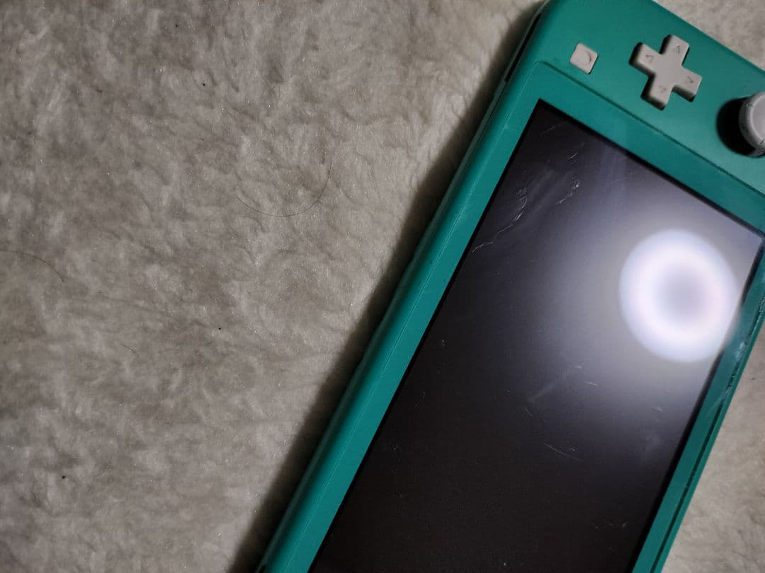ジャンクNintendo Switch Lite ターコイズ液晶×通電ボタン音〇