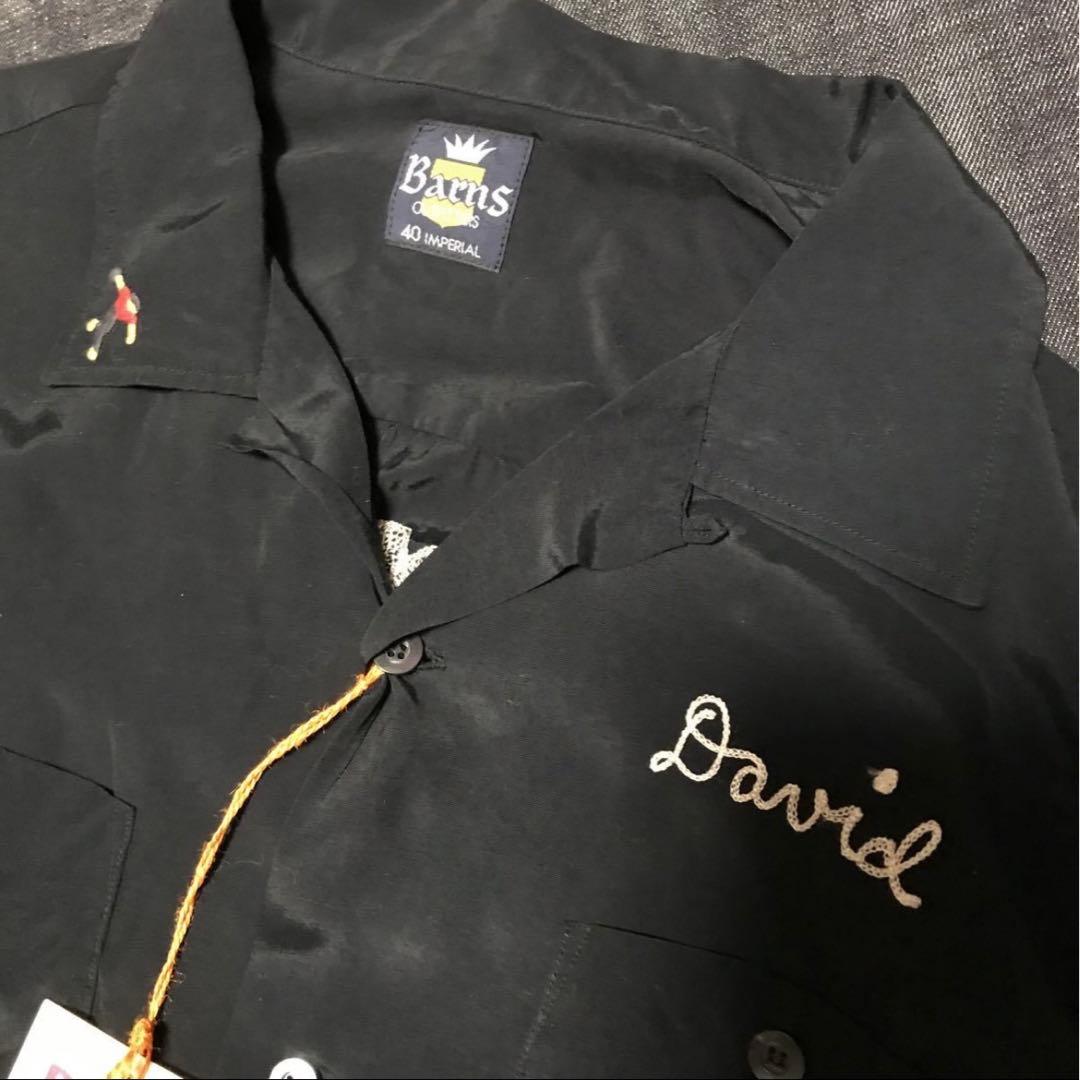 希少　新品　タグ付き　バーンズ ボーリングシャツ サイズL