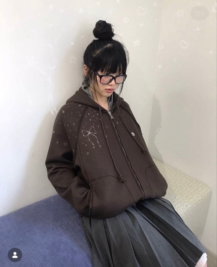 coyseio パーカー 茶色