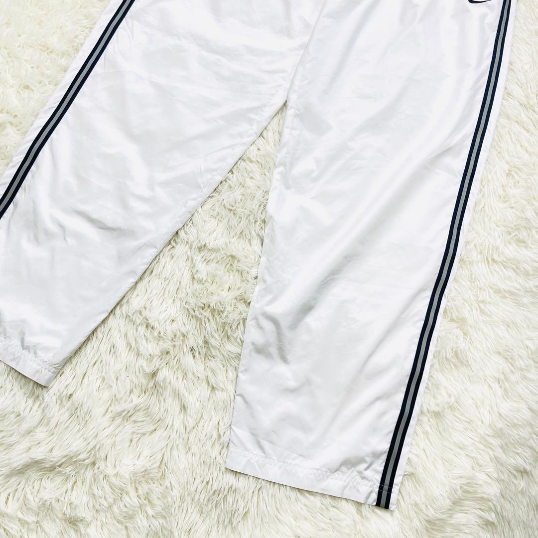 NIKE ナイロンパンツ ホワイト Y2K 00s 90s シャカシャカ