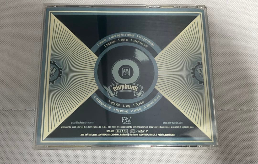 洋楽 The Black Eyed Peas Elephant CD