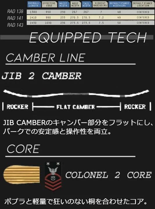 スノーボード DEVGRU RAD
