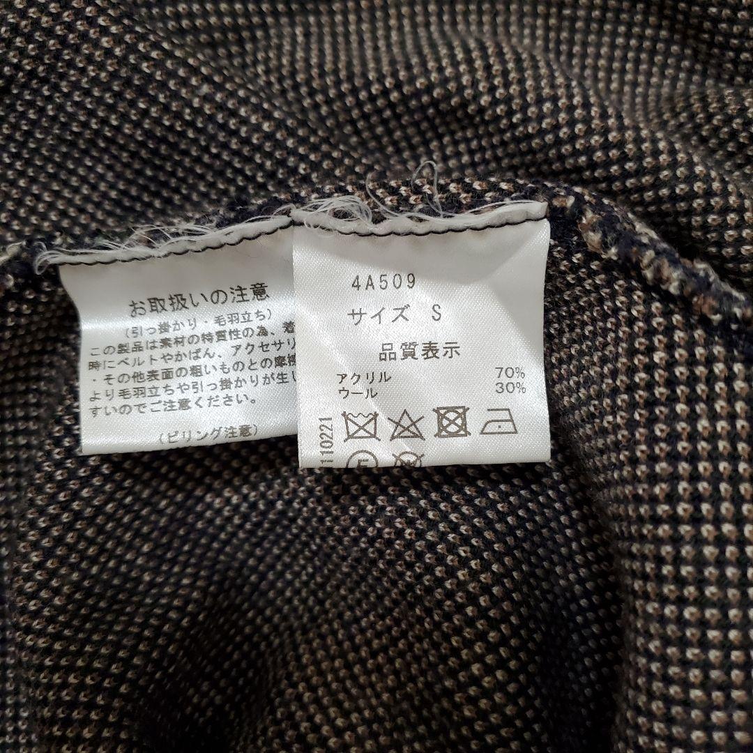 SEVEN TEN セブンテン フラワージャガードニットワンピ ネイビー