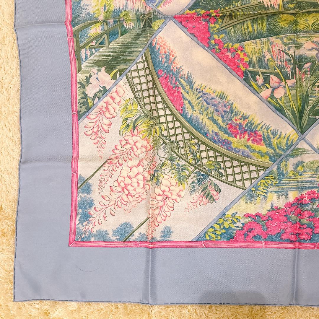 HERMES/エルメス カレ90 モネの庭 スカーフ