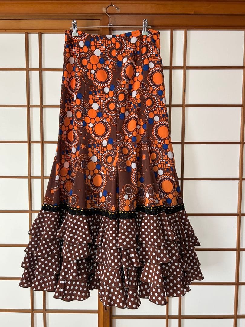 ソニア ジョーンズ・ブラウン 水玉 ファルダ