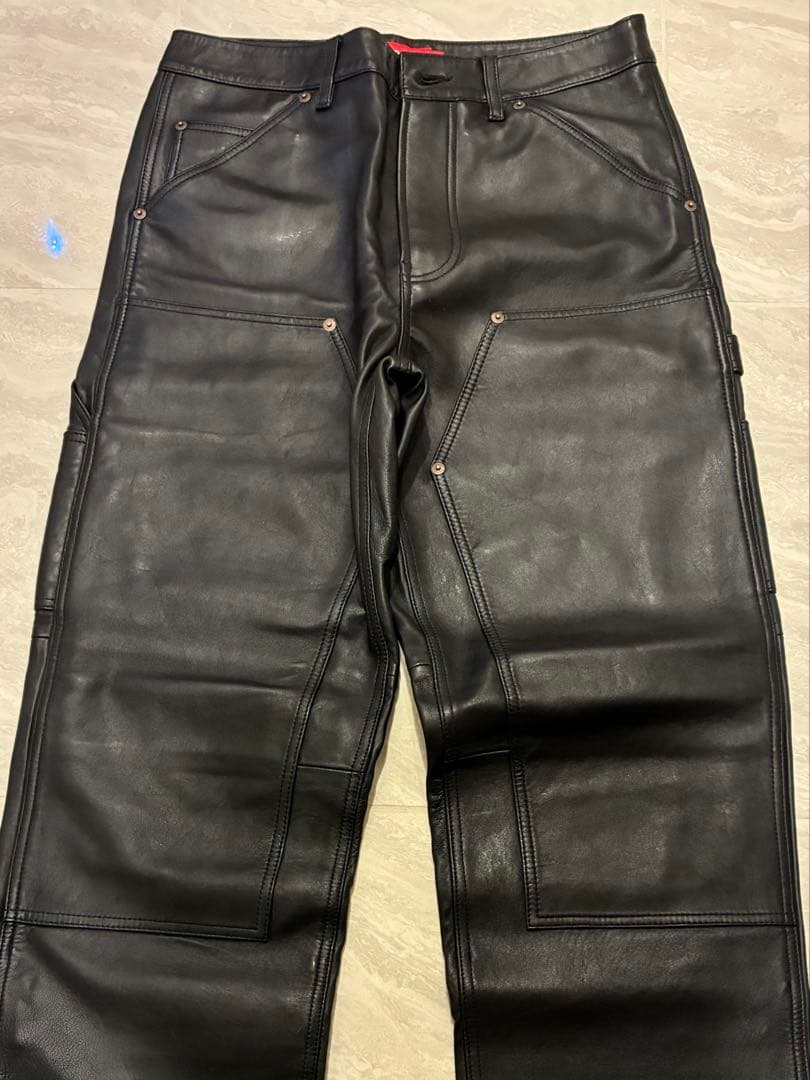 まりりんLeather Double Knee Painter Pant