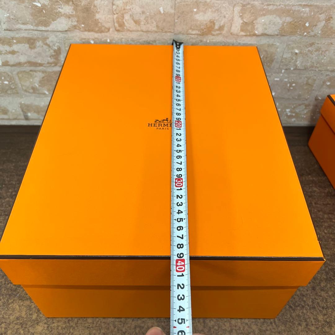 プ*読様 E4【used】HERMES 空箱　特大　リボン　ボックス　ピコタン？