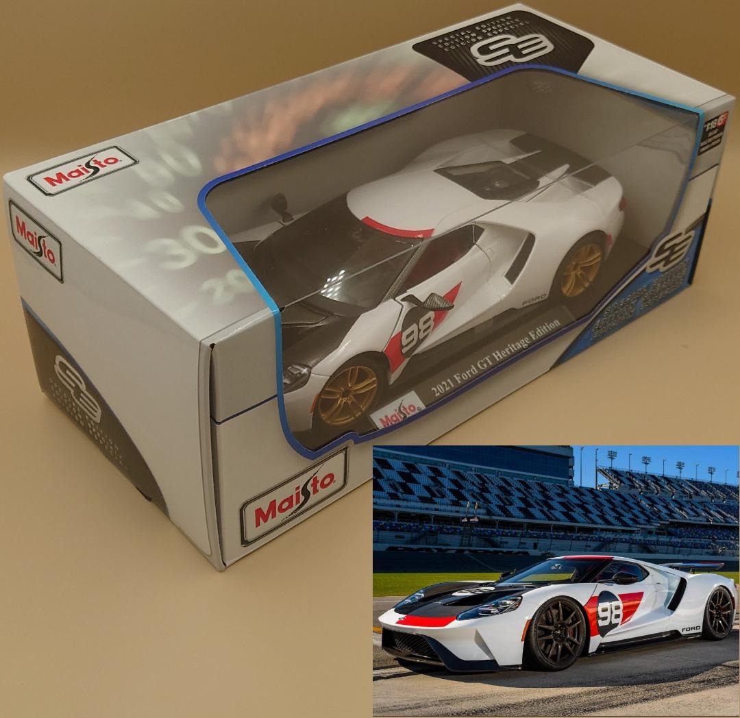 1/18 フォードGT 2021 Ford Heritage Edition